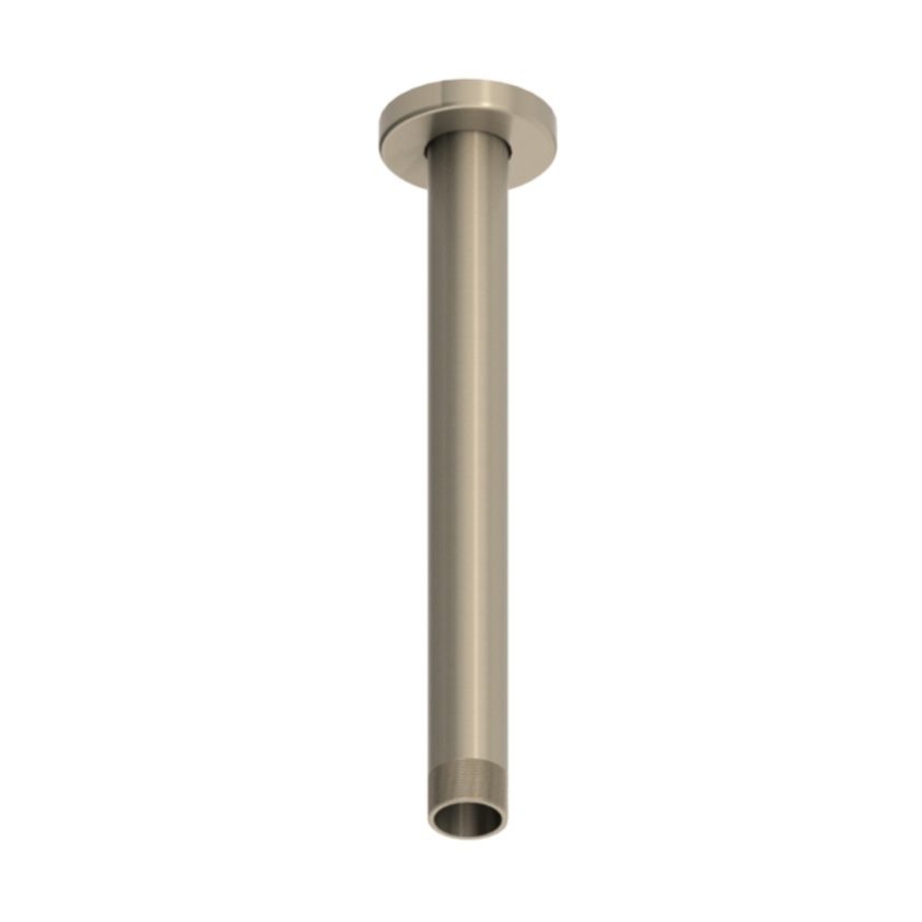 Product Cut out image of the Abacus Emotion Brushed Nickel Round 250mm Fixed Ceiling Shower Arm